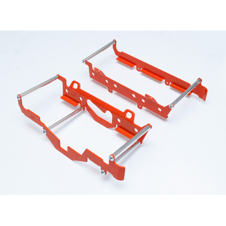 CrossPro, výztuhy chladičů duralové, model LIGHT (pro motocykly s ventilátorem) KTM EXC '17-'18, EXCF '17-'19, Husqvarna TE/FE '