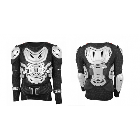 Leatt (2022), hrudní chránič, Body Protector 5.5, velikost S/M 160-172CM, bílá barva - nahrazuje 05