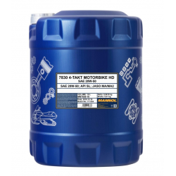 Mannol, motorový olej 4T Motorbike HD 20W50 10L V-TWIN MA2 Semisyntetic (7830)