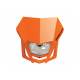 Polisport, přední maska se světlem, model LMX (halogenová žárovka) oranžová barva