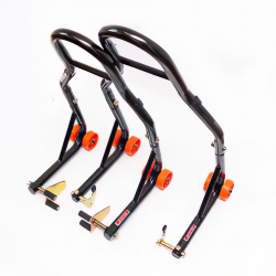 Biketec, zvedák motocyklů BIKER (přední / zadní) TYP-V (pro rolny) KOMPLET