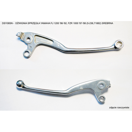 Nachman, spojková páčka, Yamaha FJ 1200 '86-'92, FZR 1000 '87-'88 (5-236,71882), stříbrná barva