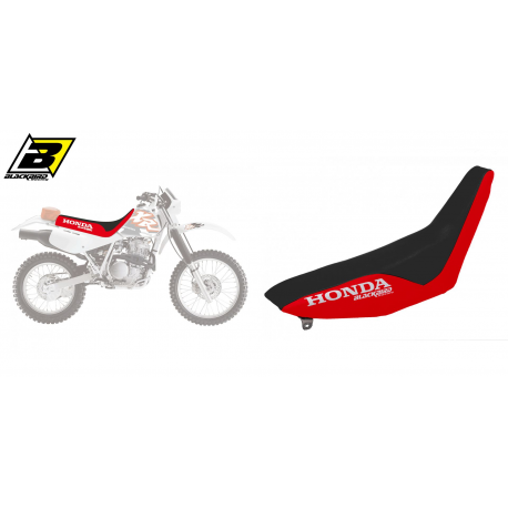 Blackbird, potah sedla, Honda XR 600R '88-'99, barva černá/červená, nápis Honda