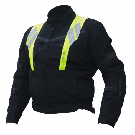 Gareth, textilní bunda, model CITY, barva černá, velikost M